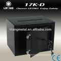 cheap mechanical safe box with coin slot for dropping cash or bank note anti-fishing